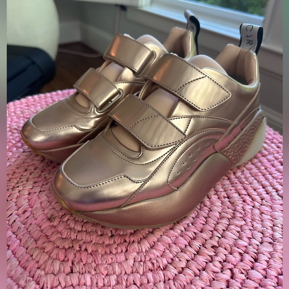 STELLA MCCARTNEY Rose Gold Eclipse Sneakers